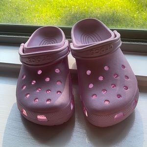 Pink Crocs, size 9 !!